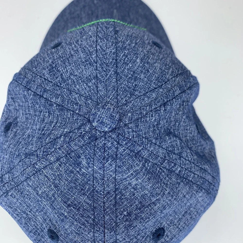 Under Armour Golf Hat LG / XL Fitted Stretch Heather Blue Green Soft Light Cap